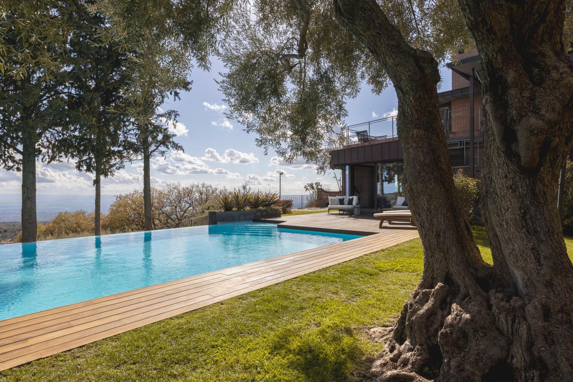 Scialaj Villa Di Lusso Sull'Etna Con Piscina E Vista Mare Ragalna Extérieur photo