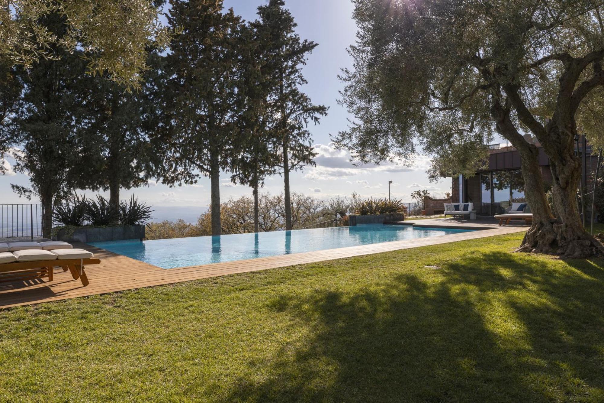 Scialaj Villa Di Lusso Sull'Etna Con Piscina E Vista Mare Ragalna Extérieur photo
